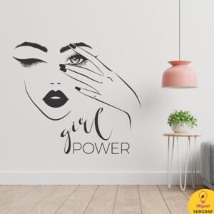 Cejas y uñas vinilo para centro de estética