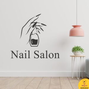 Nail salon vinilo deco para estéticas