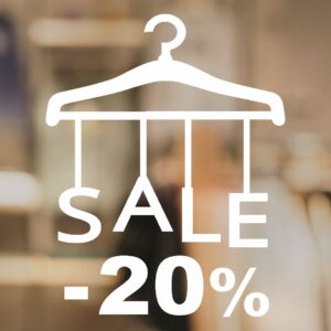 Vinilo para vidriera con motivos de liquidación rebajas sale descuentos