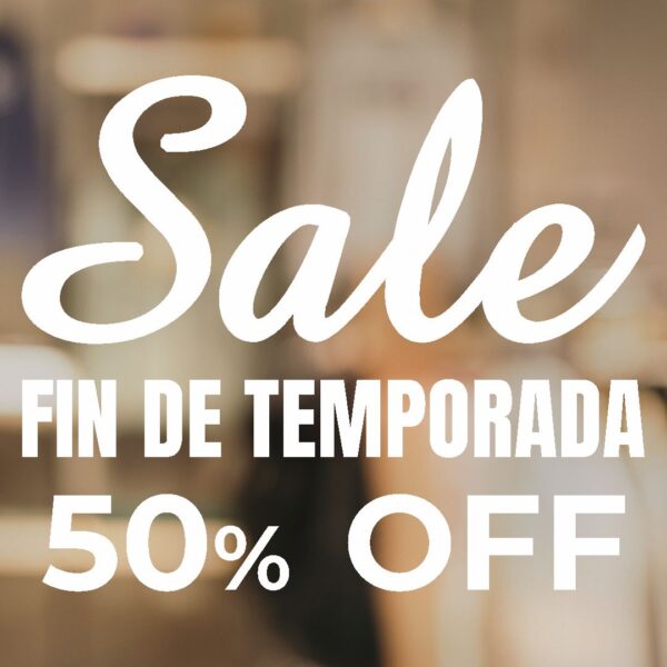 Sale por fin de temporada vinilo para vidriera