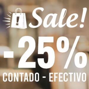 Vinilo sale para vidrieras comerciales indumentaria y calzado