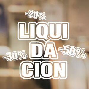 Vinilos para liquidación porcentajes de descuentos