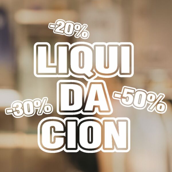 Vinilos para liquidación porcentajes de descuentos