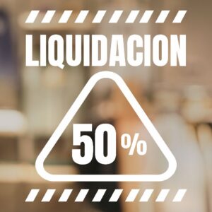 Vinilo para liquidación uso para vidrieras comerciales