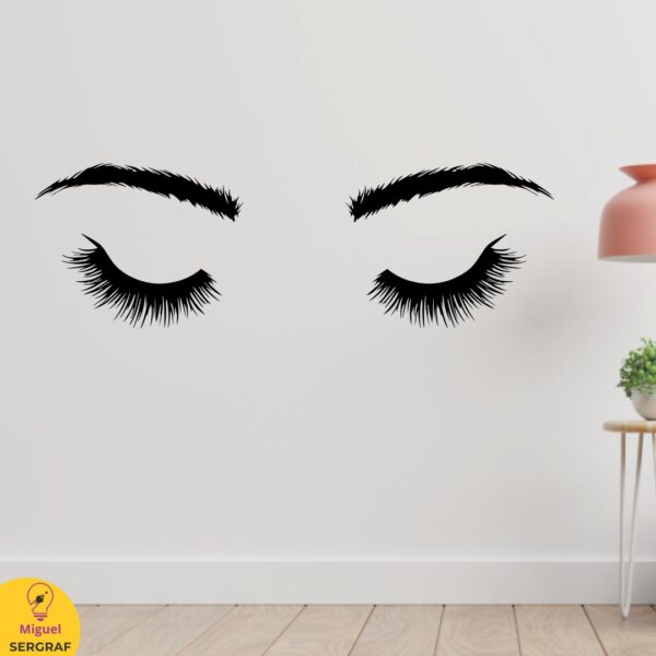Vinilo autoadhesivo decorativo para Lashistas.