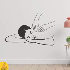 Vinilos decorativos para estudios de masajes. Masajistas y spa.