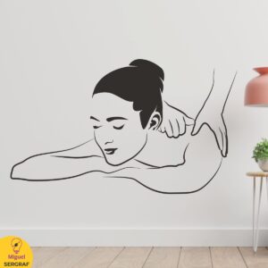 Hermoso vinilo para decorar tu centro de masajes y spa.