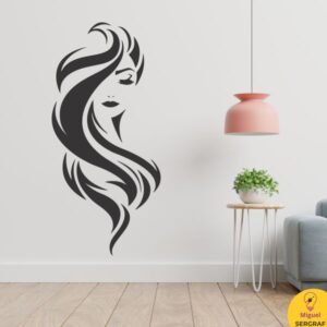 Decorar centro de estética. Vinilo autoadhesivo para pared.