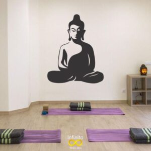 Buda meditando vinilo decorativo