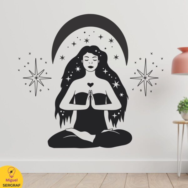 Meditación vinilo autoadhesivo