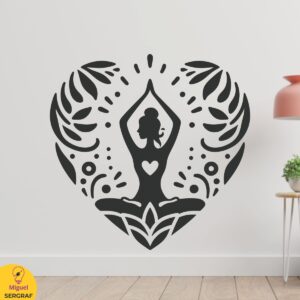 Vinilo deco meditación