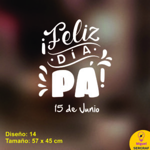 Feliz día Pa vinilo decorativo para el día del padre en córdoba capital