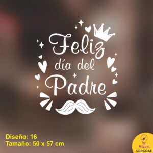 Feliz día del padre vinilo decorativo para locales comerciales córdoba capital