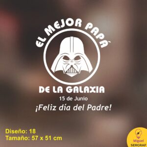 Vinilo para vidriera comercial para el día del padre cba cap