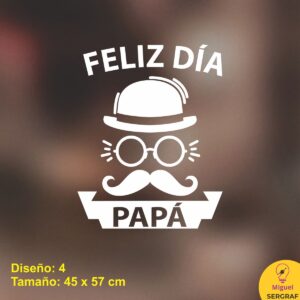 Vinilos para el día del padre decoración de vidrieras comerciales