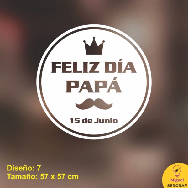 Vinilo para vidrieras para el día del padre