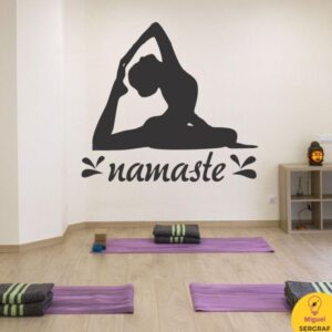 Vinilo decorativo para pared de centro de yoga