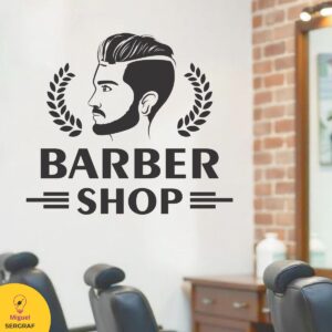 Vinilos autoadhesivos con motivos de Barberías.