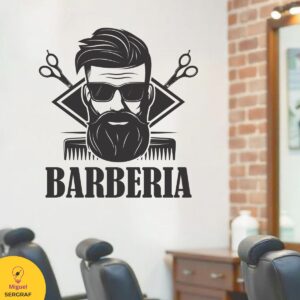Vinilos autoadhesivos con motivos de Barberías.