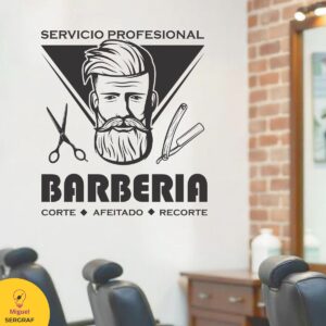 Vinilos autoadhesivos con motivos de Barberías.