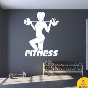Vinilo autoadhesivos decorativos con modelos de GYM para mujeres