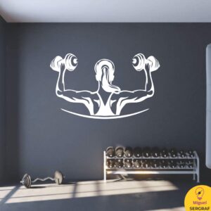 Vinilo autoadhesivos decorativos con modelos de GYM para mujeres