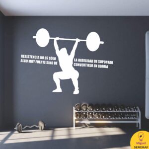 Vinilo autoadhesivos decorativos con modelos de GYM para mujeres