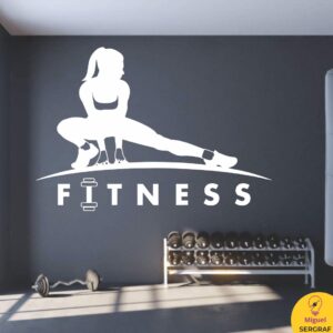 Vinilo autoadhesivos decorativos con modelos de GYM para mujeres